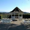 Beautiful Outdoor Gazebo at East Fork Country Estate with a view of Mt. Hood and surrounding countryside. Decoration, Unity table and seating included.